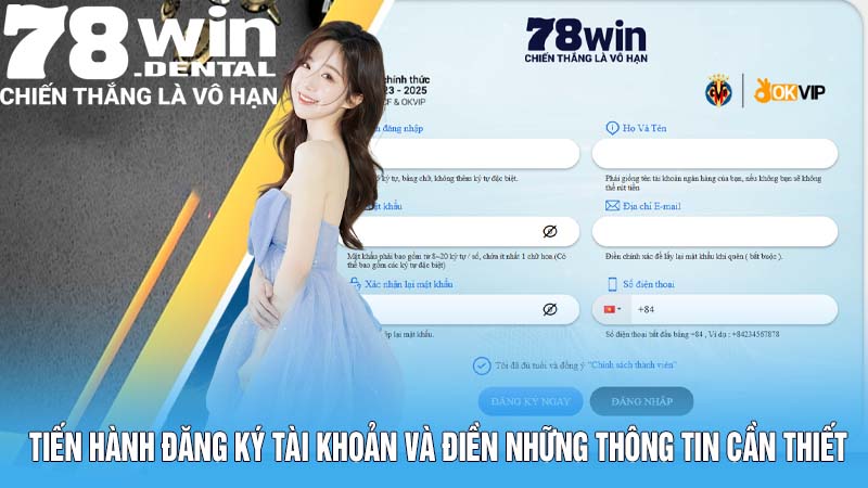 Trang Chủ 16 Tiến hành đăng ký tài khoản và điền những thông tin cần thiết